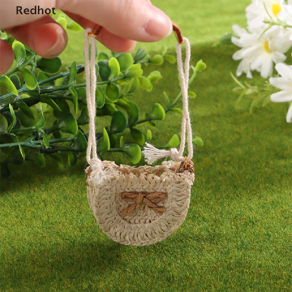 Túi Rơm Đeo Chéo Trang Trí Nhà Búp Bê Tỉ Lệ 1 / 12