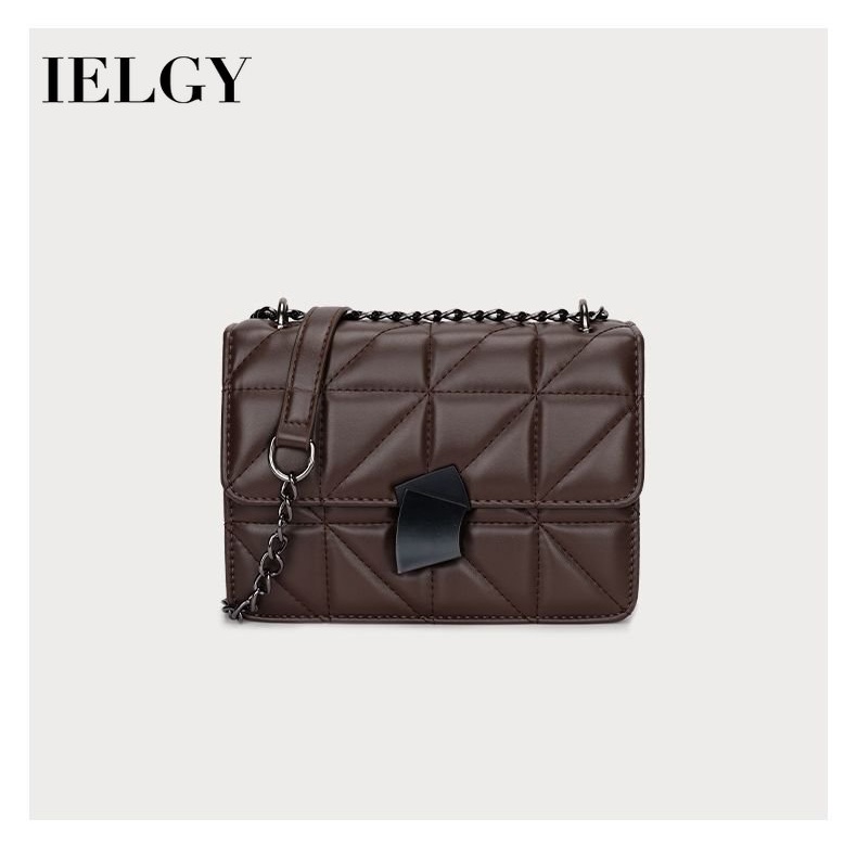 Túi Đeo Vai Hình Vuông Cỡ Nhỏ Màu Trơn Phối Dây Đeo Sợi Xích Thời Trang Cho Nữ