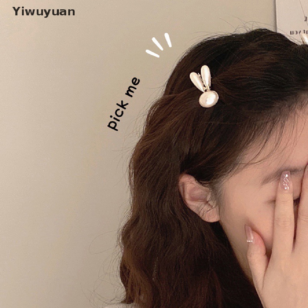 Kẹp Tóc Tai Thỏ Đính Ngọc Trai Thời Trang Cho Nữ