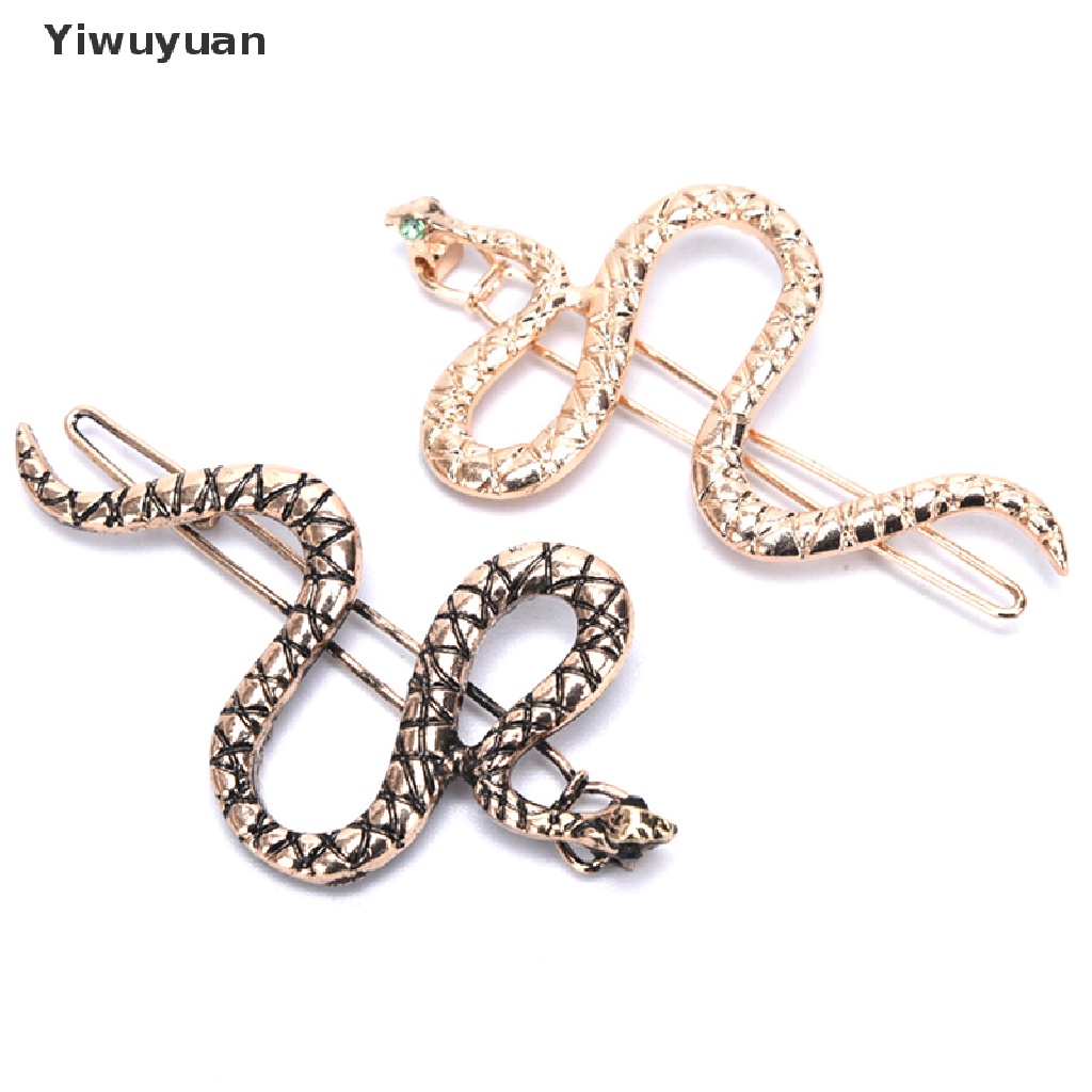 < Yiwuyuan > Kẹp Tóc Kim Loại Màu Vàng Thời Trang Mới Cho Nữ