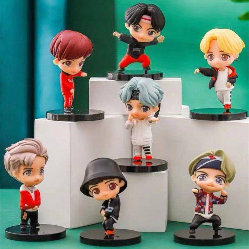 Mô Hình Búp Bê Anime BTS Hàn Quốc Dùng Trang Trí