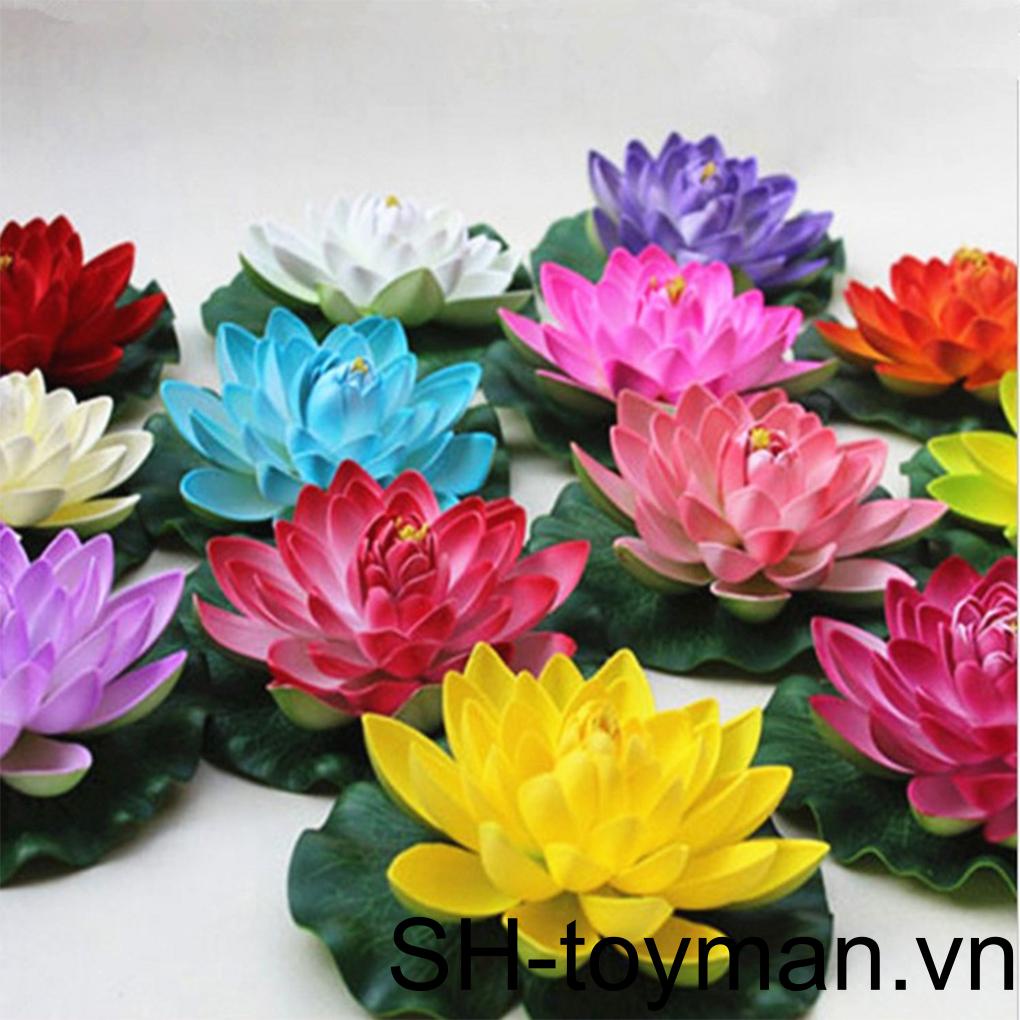 Hoa Sen Giả Bằng EVA Sống Động Như Thật Dùng Trang Trí Vườn