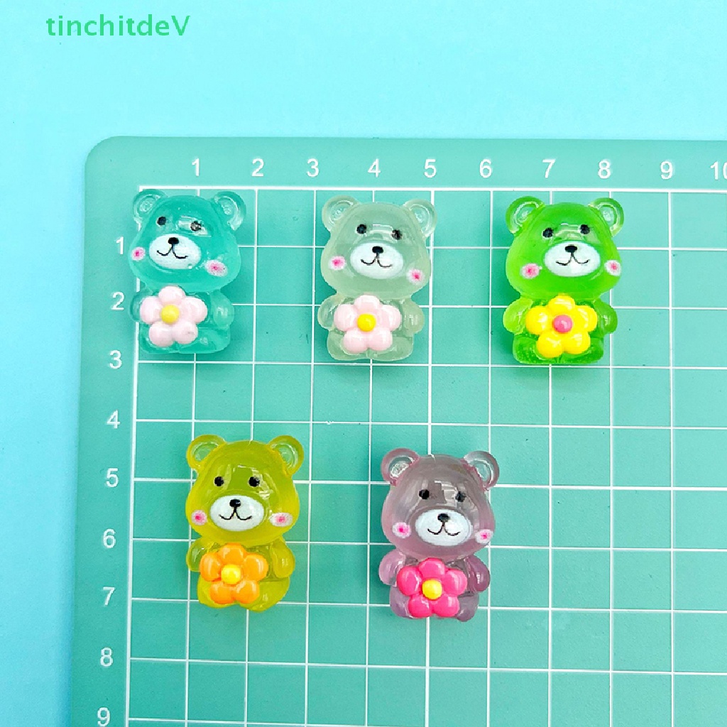 [TinchitdeV] Bộ 2 Chú Gấu Hoạt Hình Bằng Nhựa Phát Quang Đáng Yêu Trang Trí Nội Thất [Mới]