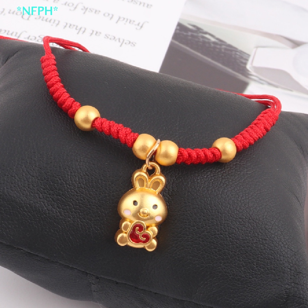 Vòng Tay Dây Đỏ May Mắn Mặt Hình Chú Chuột Đáng Yêu Cho Nữ Mới