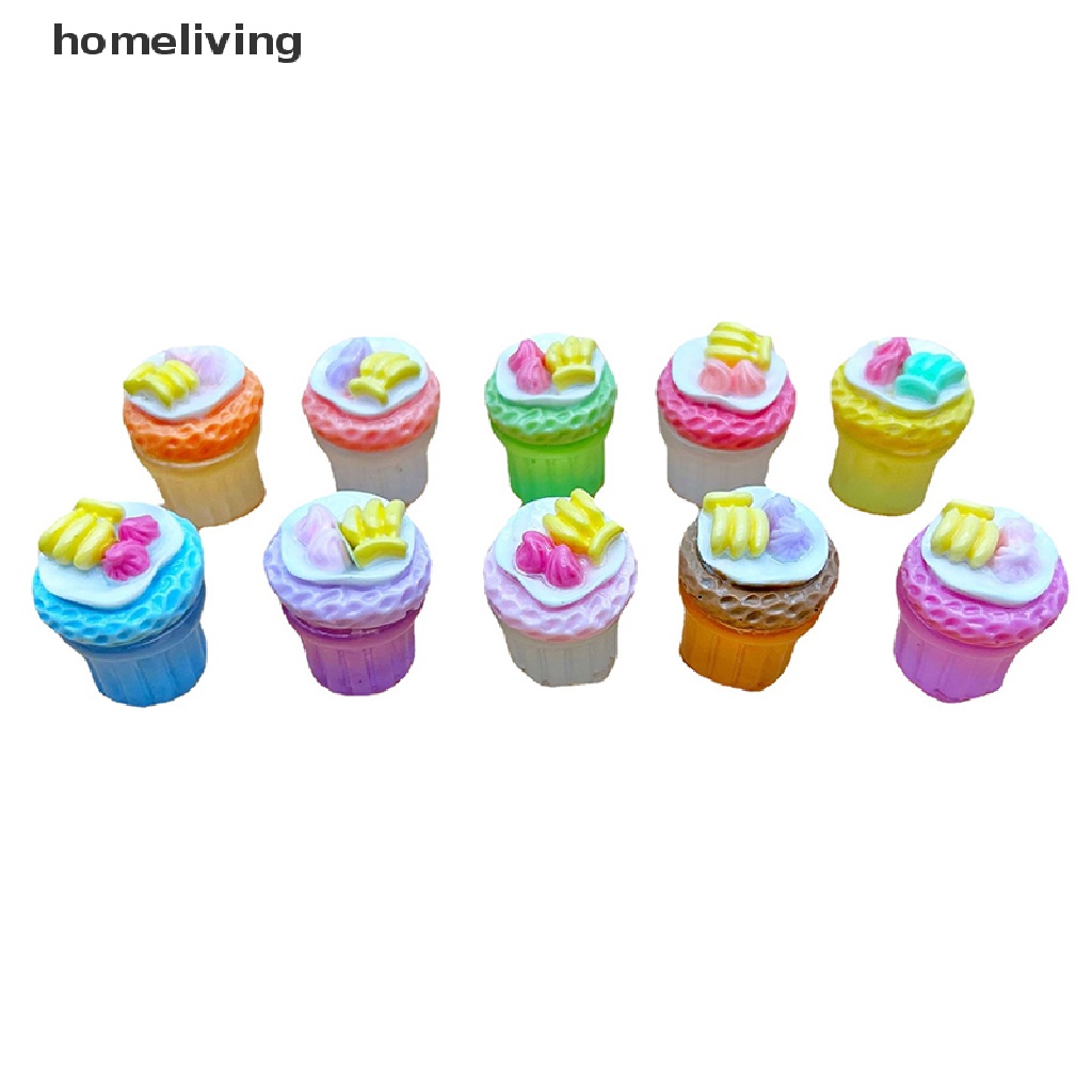 Bộ 2 Mô Hình Đồ Chơi Trang Trí Bánh Kem Hình Trái Chuối Mini Phát Sáng Độc Đáo