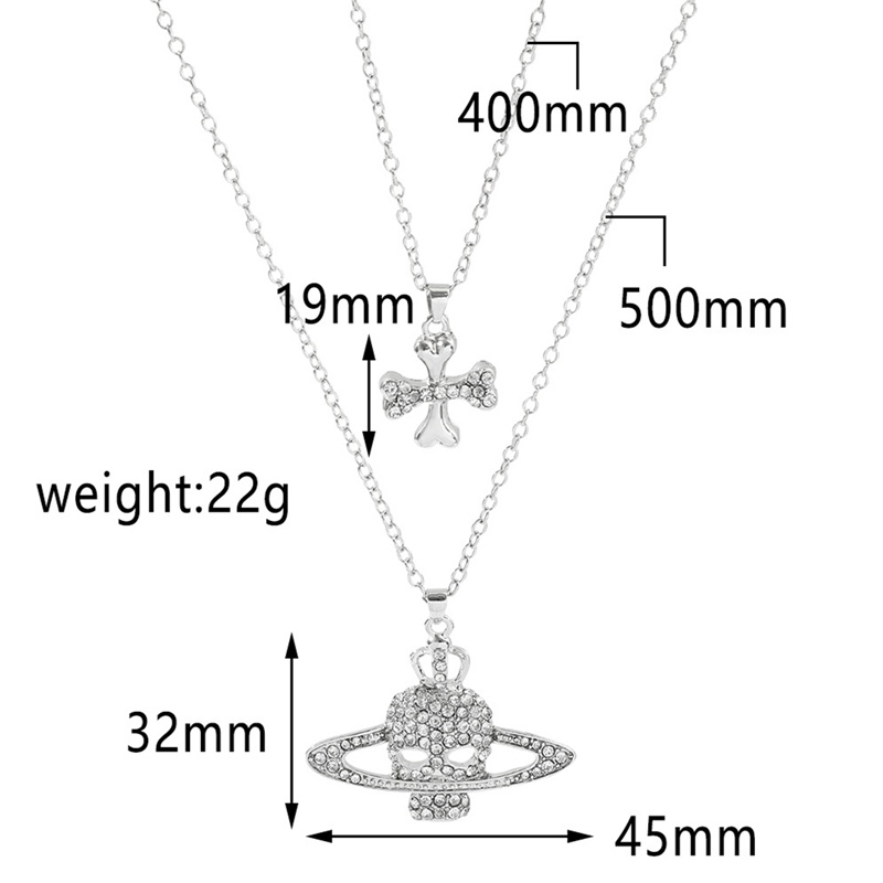 Vòng cổ Mặt Đầu Lâu Phong Cách Vintage Thời Trang Dành Cho Nam