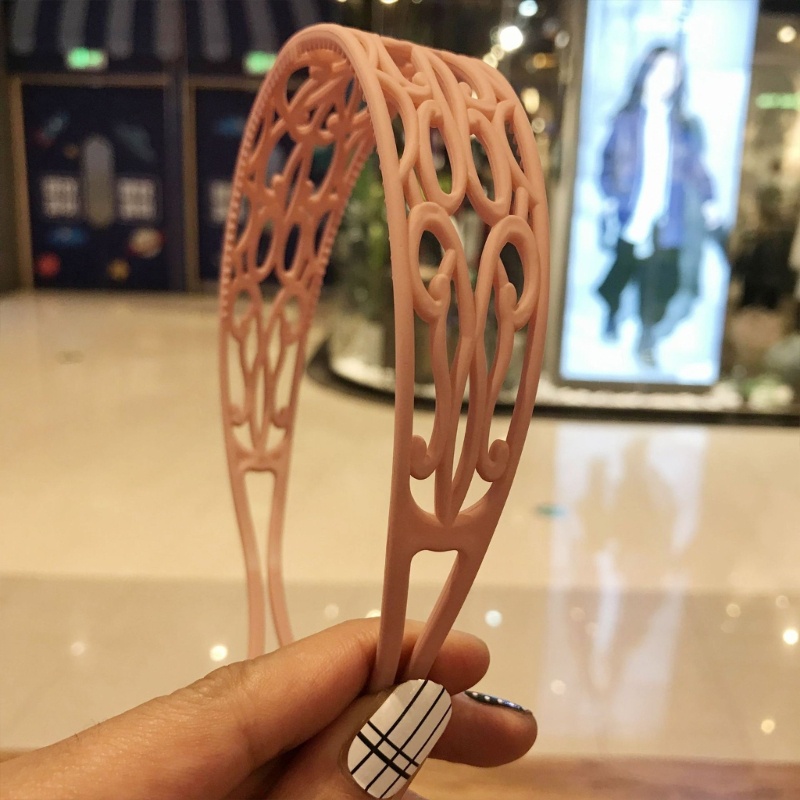 Băng Đô Cài Tóc Bằng Nhựa Nhám Có Răng Cho Nữ