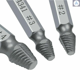 6Pcs Broken Screw Extractors Set Stripped Damaged Screw Remover Tool
