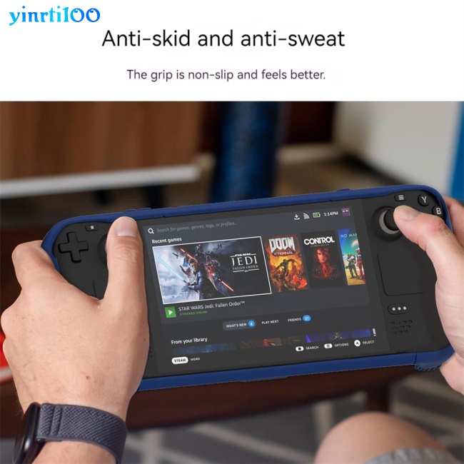 Vỏ Bọc Bảo Vệ Chống Trượt Cho Tay Cầm Chơi Game Hơi Nước Yinrti