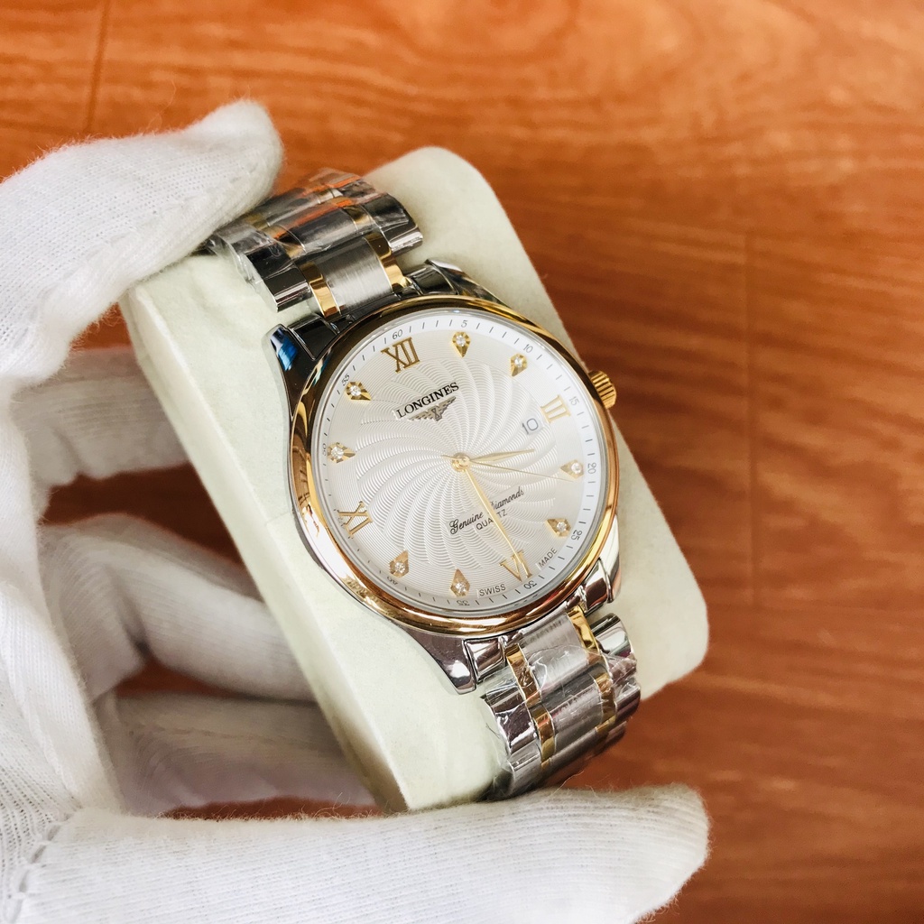 ĐỒNG HỒ NAM LONGI, DÂY THÉP KHÔNG GỈ 316L, KÍNH SAPPHIRE CHỐNG TRẦY, CHỐNG XƯỚC, CHỐNG VA ĐẬP , CÓ LỊCH NGÀY