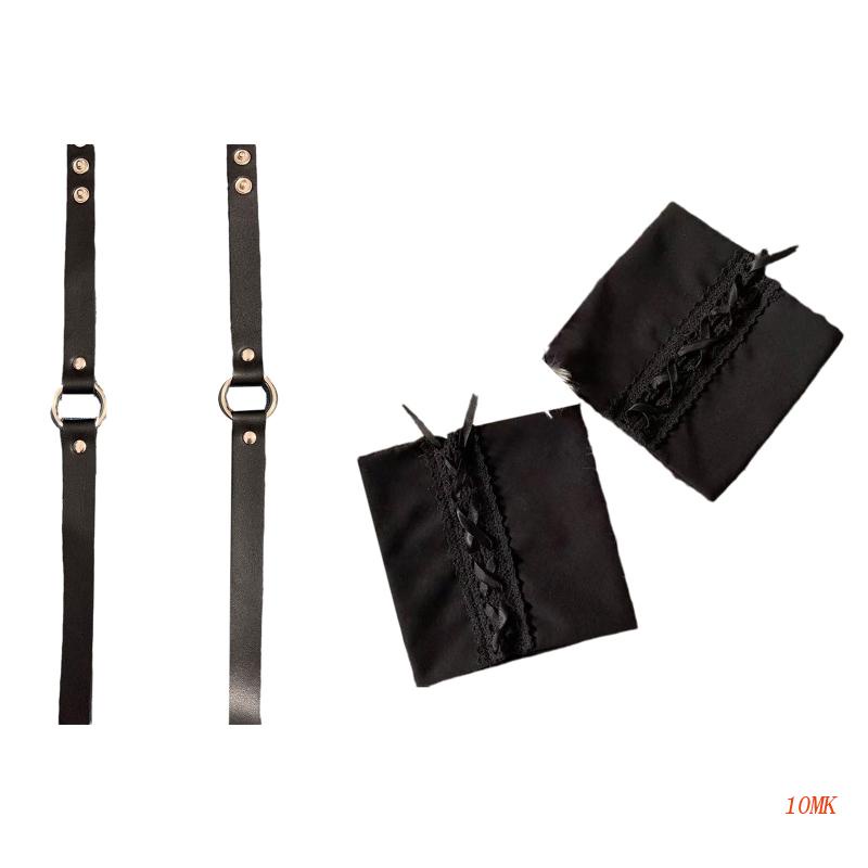 Xiangbao Vòng Cổ Choker Giả Da Đa Năng Có Vòng Kim Loại Điều Chỉnh Được Phong Cách Punk Gothic Harajuku Gothic Cho Nam Và