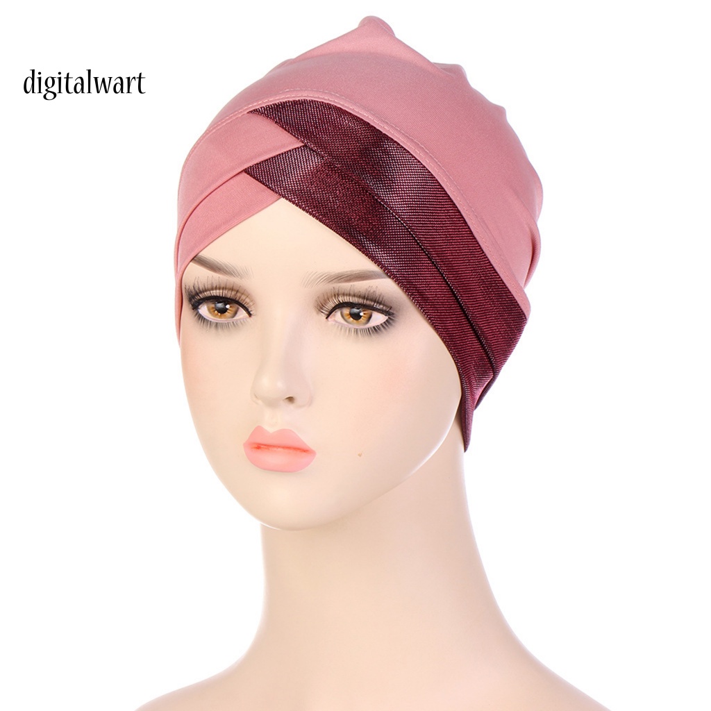 Kỹ Thuật Số| Mũ Trùm Đầu Thiết Kế Đan Chéo Gọn Nhẹ Co Giãn Thời Trang Cho Nữ