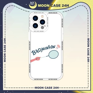 Ốp lưng iphone MOON CASE 24H Hình Vợt Đánh Cầu Lông ip 8/x/xs/xsmax/11/12/13/14pro/plus/promax