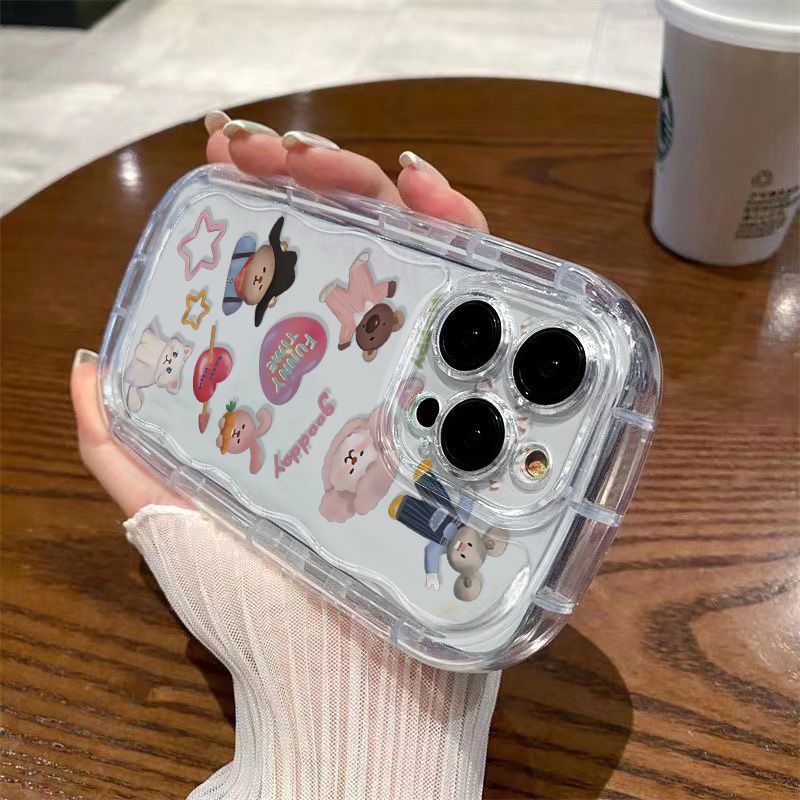 ✅Ốp Điện Thoại Dẻo Trong Suốt Họa Tiết Hoạt Hình Kingdom JDFQ Cho Iphone 1112promax xr / 13 7xsiPhone14 8p