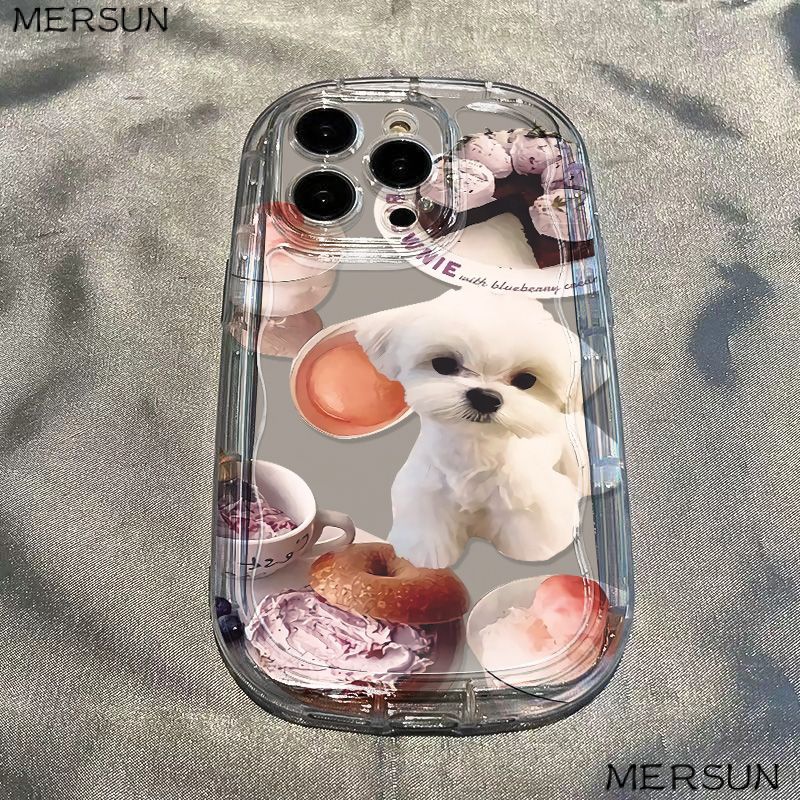 ✅Ốp Điện Thoại Mềm Trong Suốt Chống Sốc Họa Tiết Cún Dễ Thương Cho Iphone 11712 promax8p 1413 Xr xs BN7R