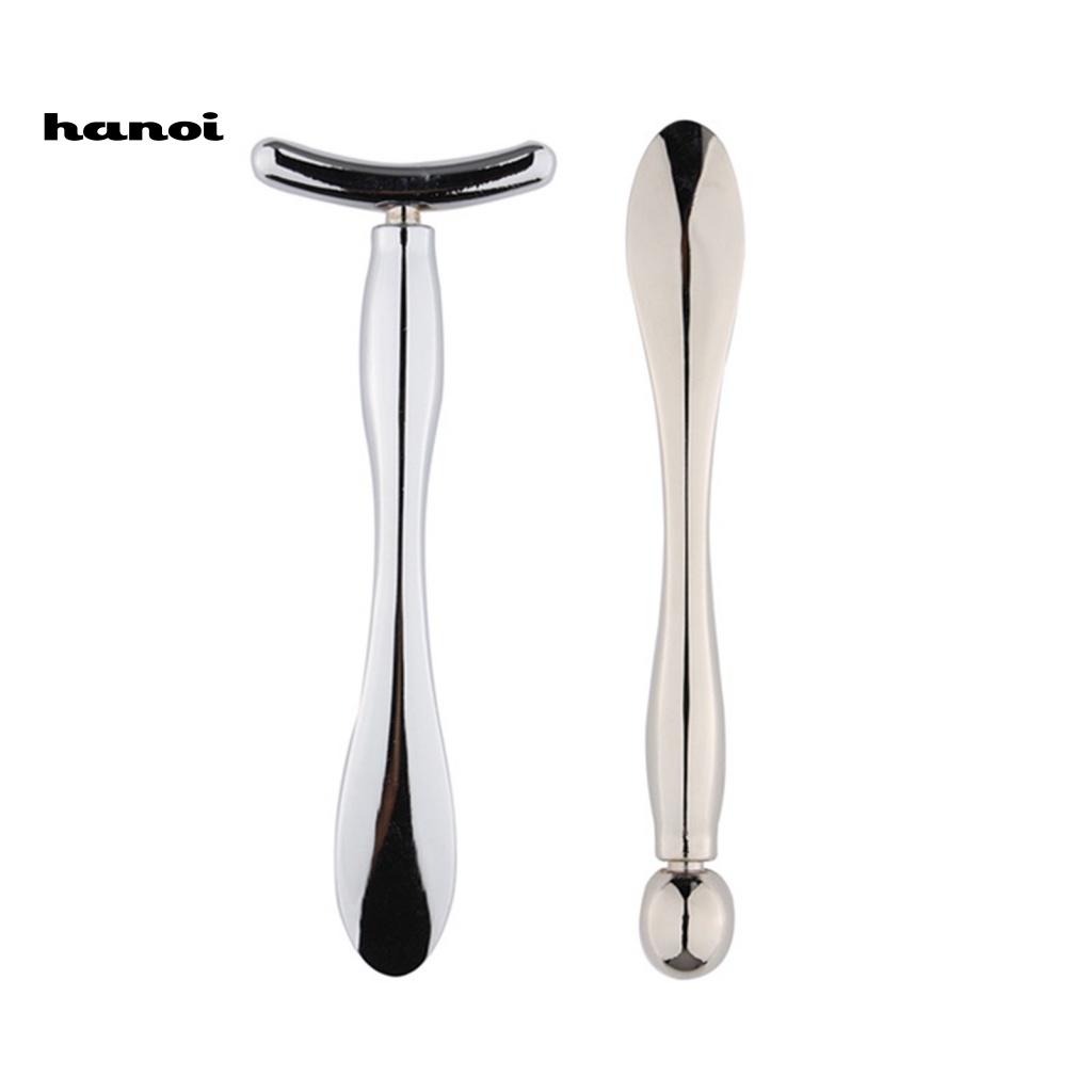 Bộ 2 Dụng Cụ Mát Xa Mắt Loại Bỏ Bọng Mắt Hình Chữ U Bằng Hợp Kim Kẽm