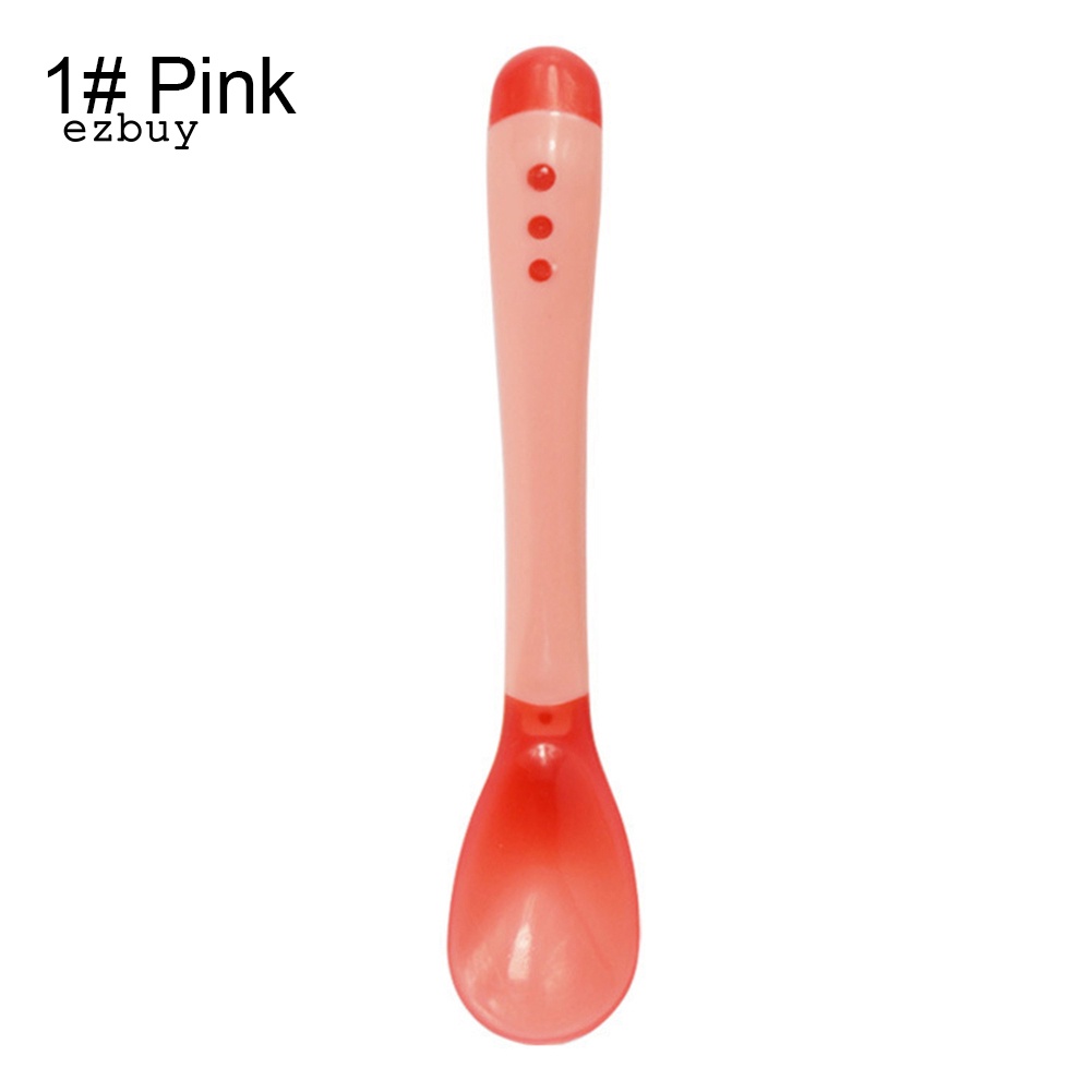 Bộ Muỗng Nĩa Silicone Cảm Biến Nhiệt An Toàn Cho Bé