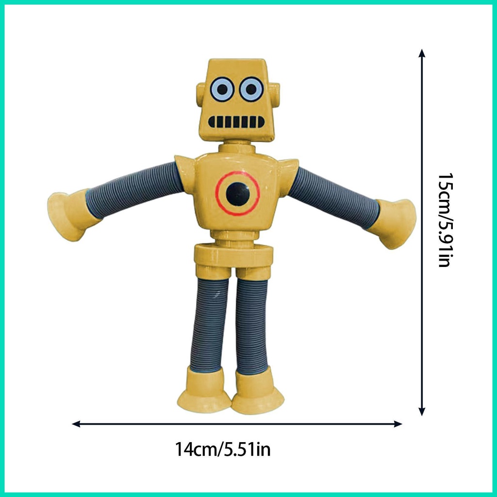 Đồ Chơi Robot Kéo Căng Cánh Tay Chân Có Đèn LED Giáo Dục Cho Trẻ Em