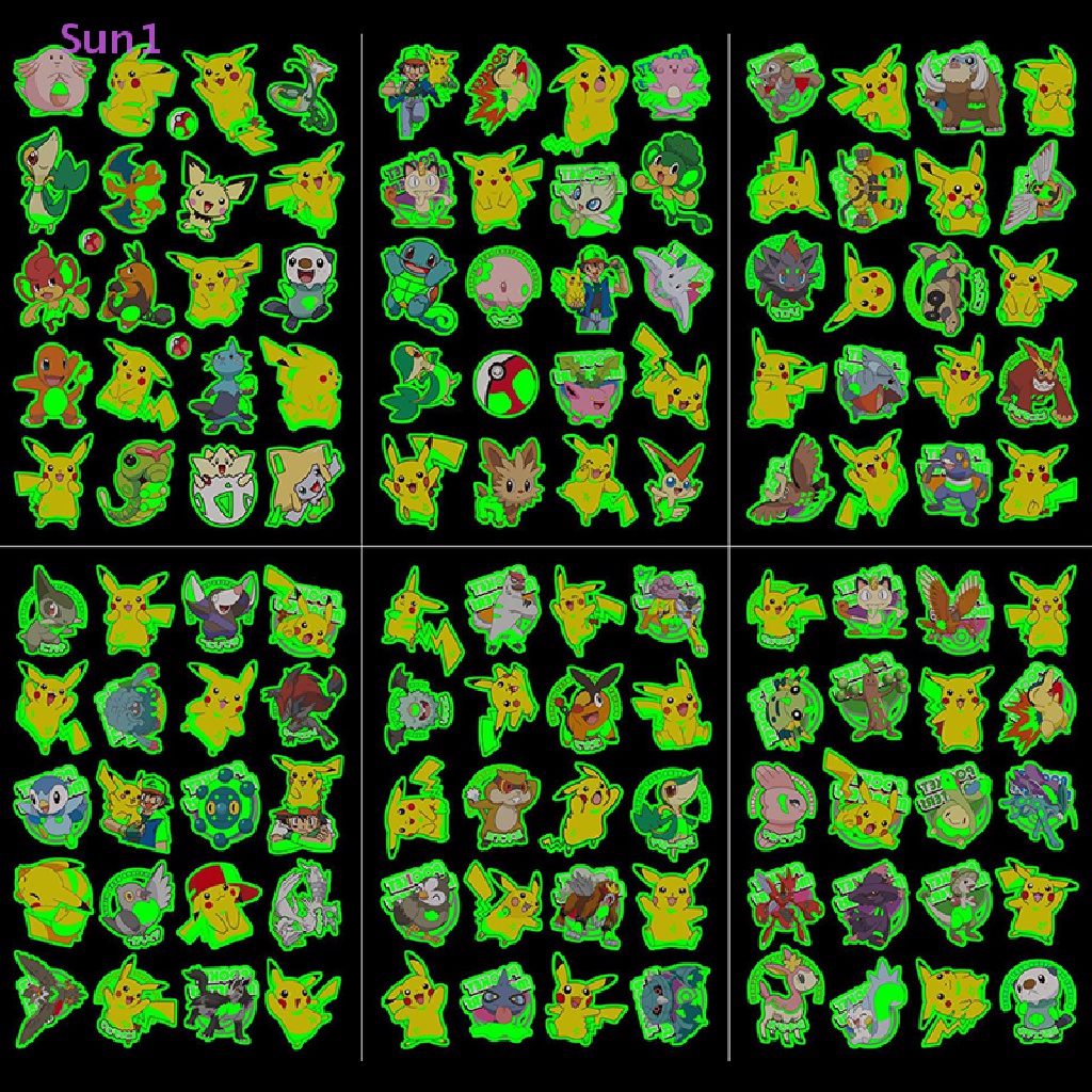 1 Sticker Dán Sun1 > 1 Hình Pokemon Hoạt Hình Cho Trẻ Em