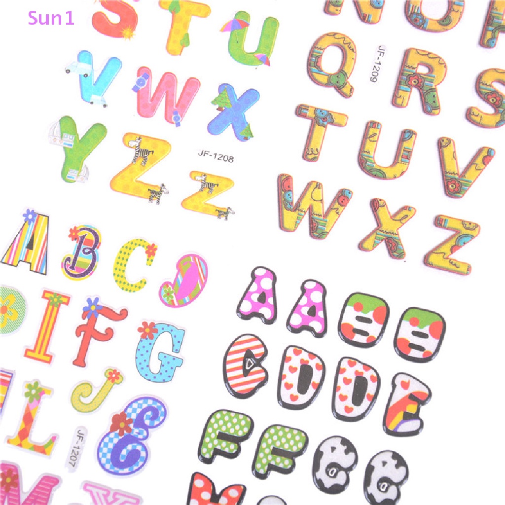 Bộ 6 Tấm Sticker Dán Họa Tiết Hoạt Hình 3D Dễ Thương Bắt Mắt