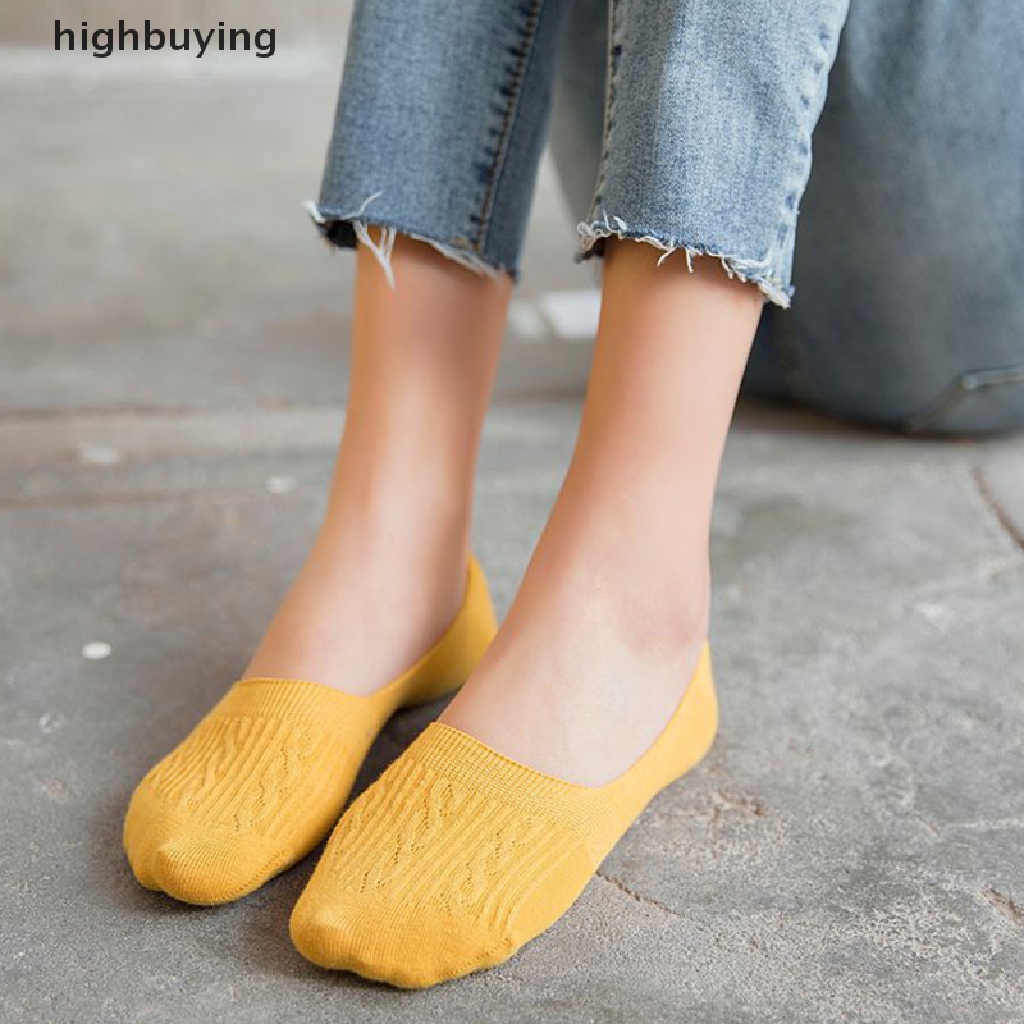 1 Đôi Tất Chân Cotton Thoáng Khí Thời Trang Cho Nữ