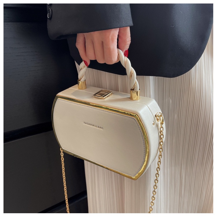 Túi Xách Đeo Vai Màu Sắc Tương Phản Phong Cách Thời Trang Đường Phố Cho Nữ