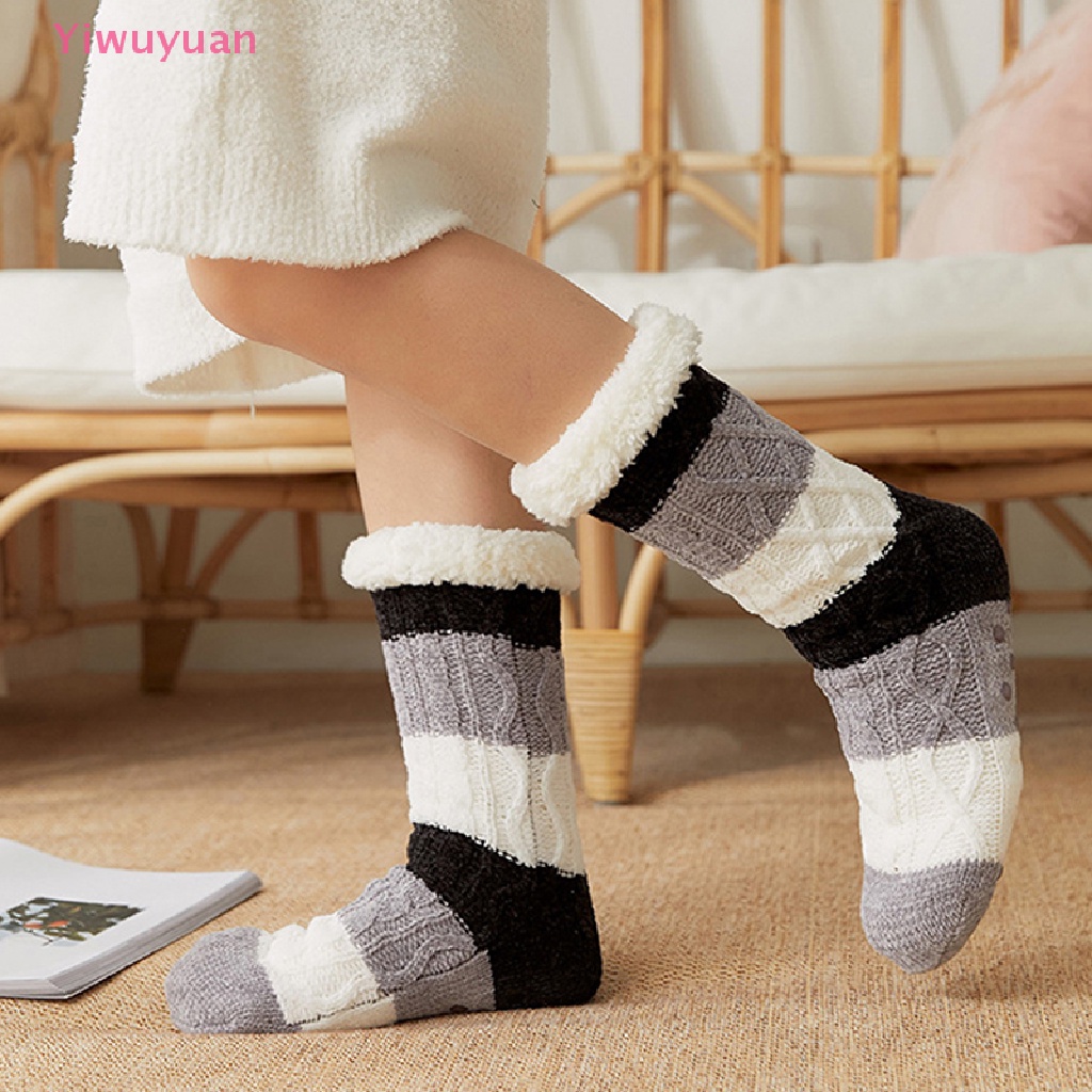 Vớ Lông Cừu Dệt Kim Dày Giữ Ấm Mùa Đông Mới Cho Nữ Áo Thun Thiết Kế Mới Năng Động Thời Trang