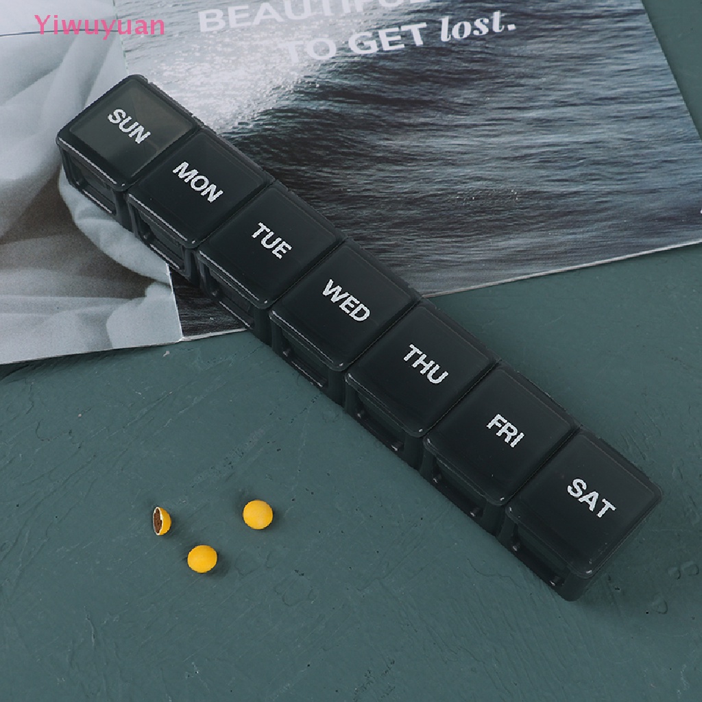 &lt; Yiwuyuan &gt; Hộp Đựng Thuốc Hàng Ngày XL Chứa Vitamin 7 Ngày Mới