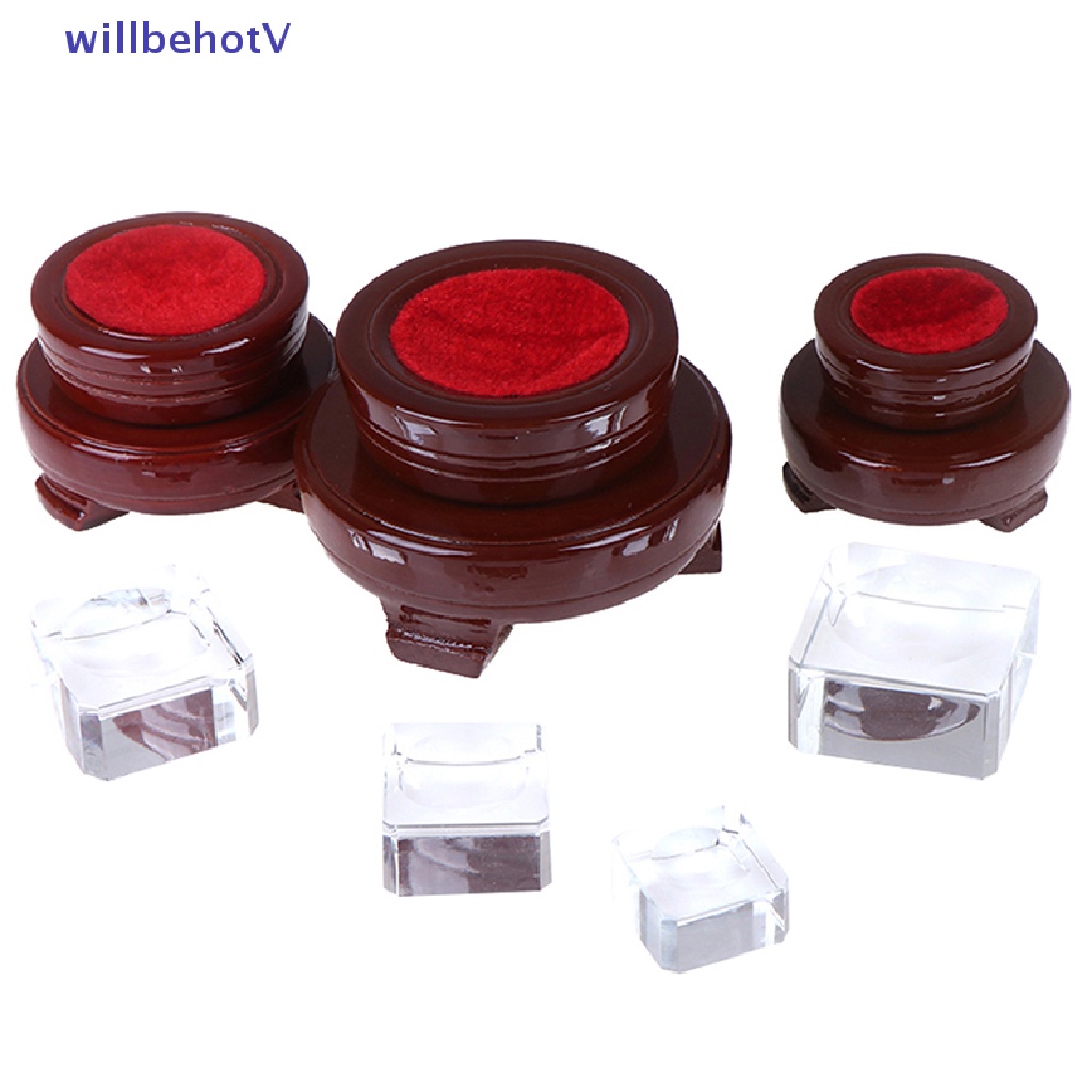 Giá Đỡ Trưng Bày Đá Pha Lê Hình Cầu Bằng Gỗ Độc Đáo Dùng Trang Trí