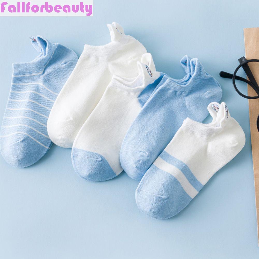 Vớ Thoải Mái Thêu Họa Tiết Hoạt Hình Phong Cách Hàn Quốc Cho Nữ