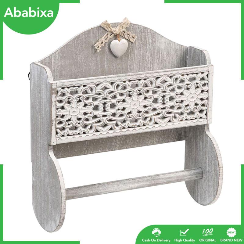 Giá Gỗ Treo Khăn Giấy Cuộn 30x12x31.5cm Tiết Kiệm Không Gian Tiện Dụng