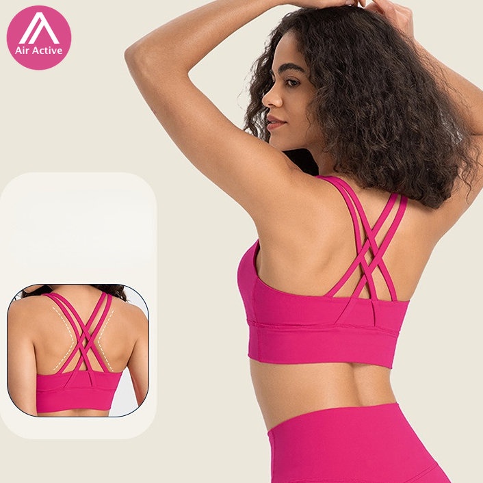 Áo Ngực Thể Thao Dây Chéo Lưng Hỗ Trợ Tập Yoga / Chạy Bộ