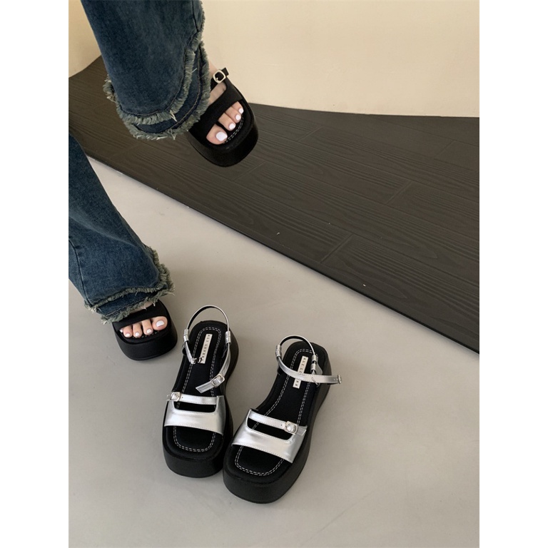 Sandal Đế Xuồng Mẫu Mới 2023 Phong Cách Roman Thời Trang Xuân Hè Cho Nữ