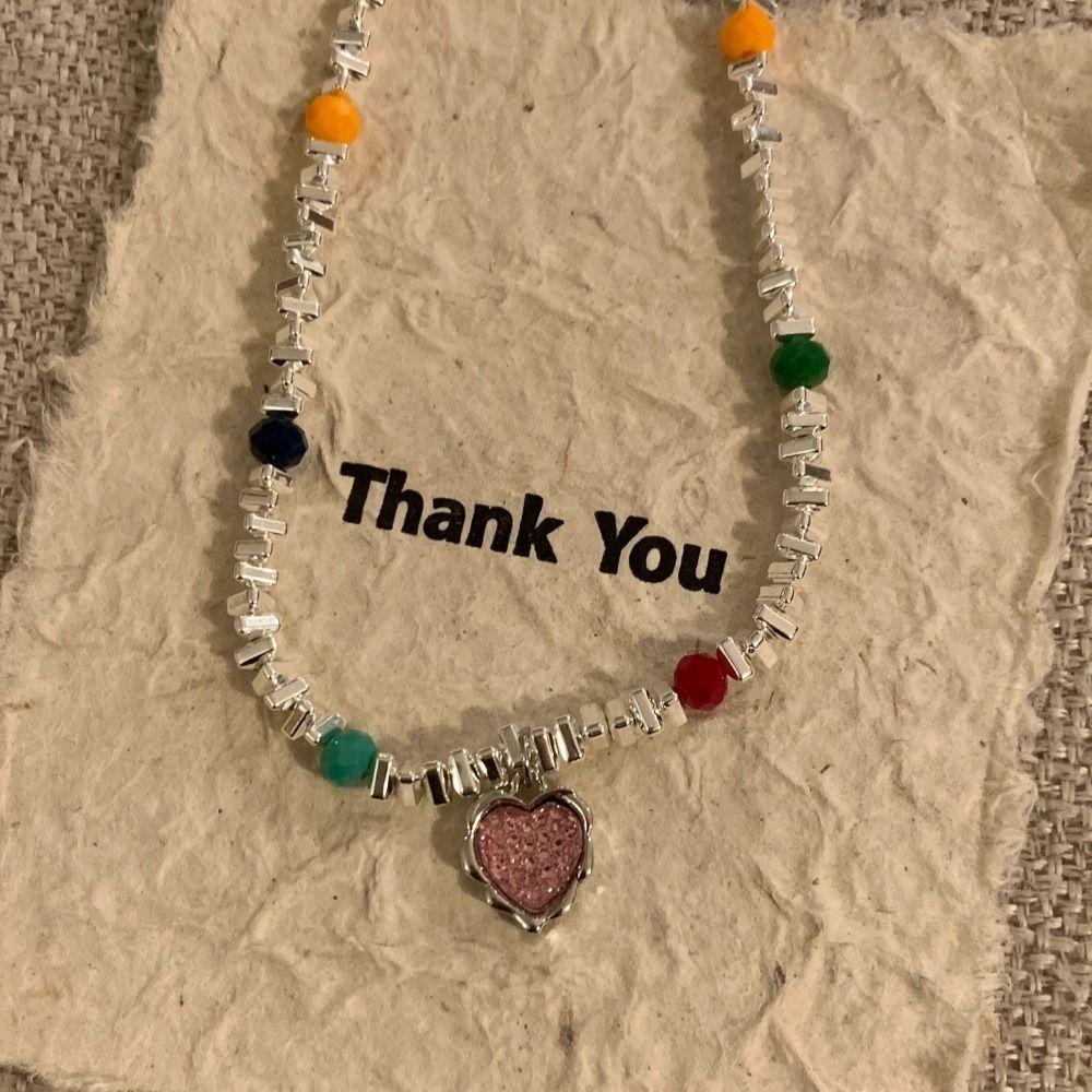 Vòng cổ Nữ Y2K Nhiều Màu Thời Trang|Vòng cổ Mặt Trái Tim Goth Ngọt Ngào