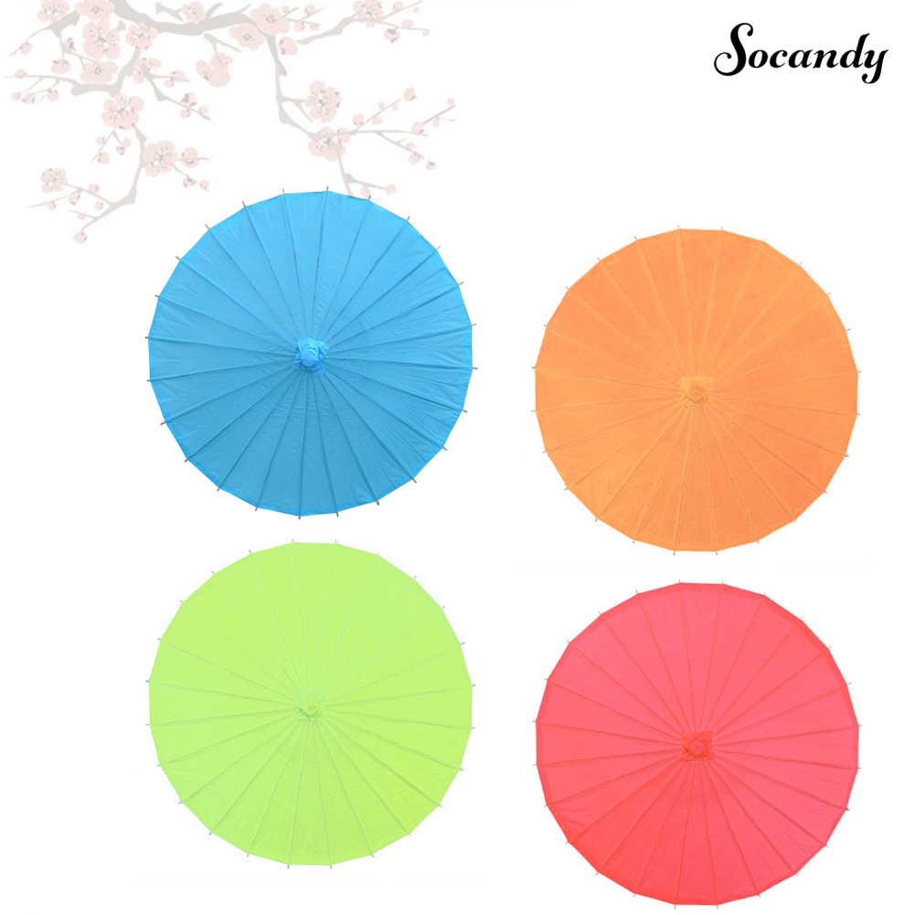 Dù Giấy Trơn Cổ Điển Trung Hoa Dùng Trang Trí / Làm Đạo Cụ Múa Parasol DIY