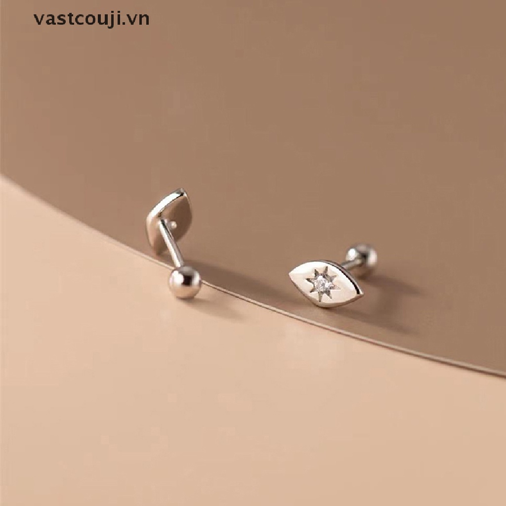 1 Đôi Bông Tai Đính Đá Zircon Thời Trang Cho Nữ