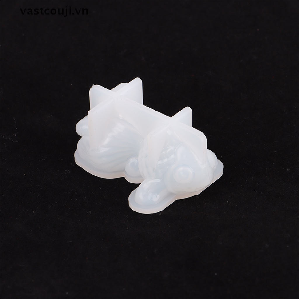 Bộ 2 Khuôn Silicon Làm Trang Sức Hình Cá Vàng 3D DIY