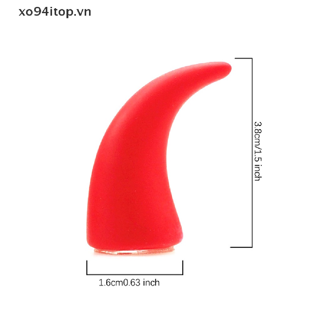 Set 2 Mũ Bảo Hiểm Bằng Silicon Hình Tai Mèo Trang Trí Xe Máy