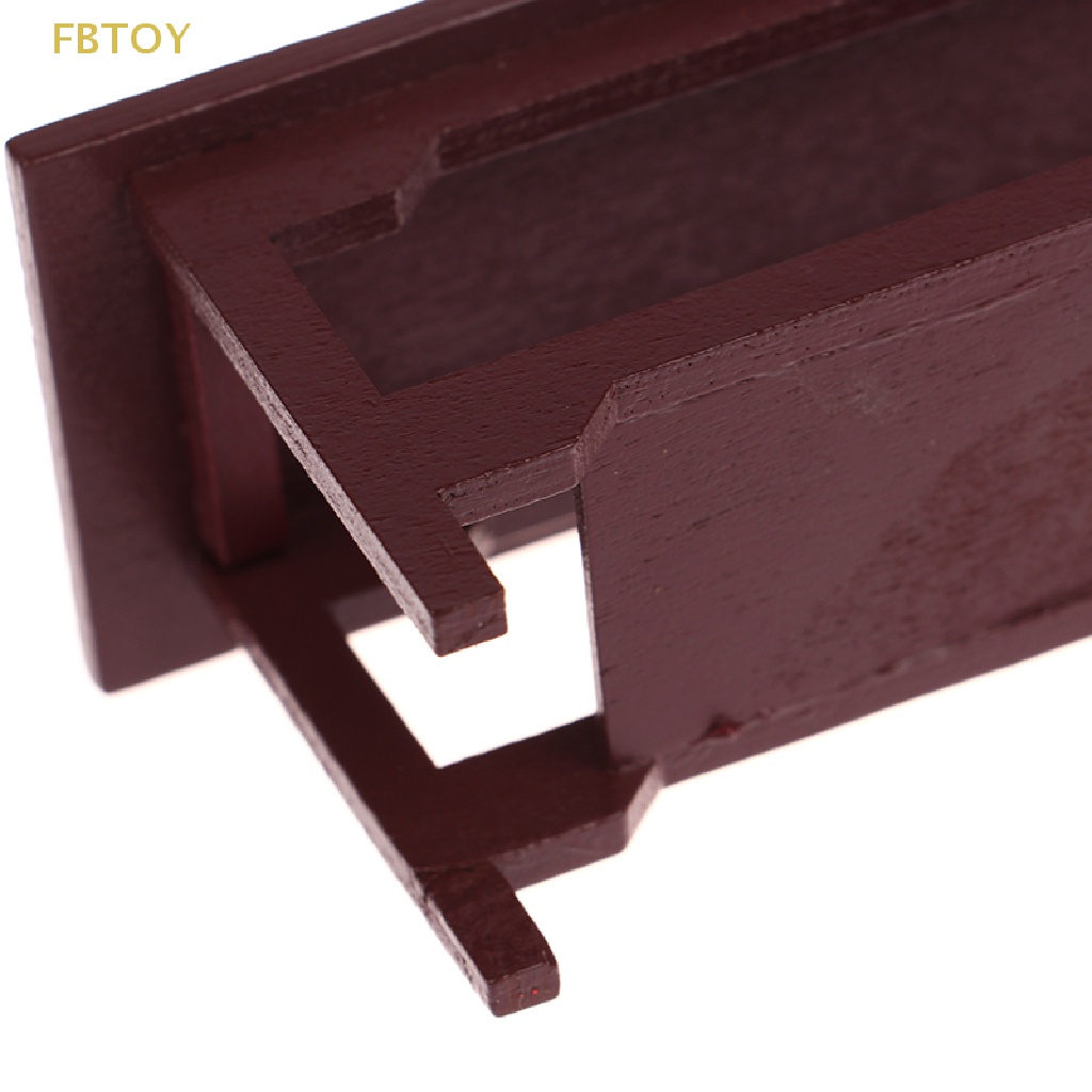 1 Bàn Ghế Gỗ Trang Trí Nhà Búp Bê Tỉ Lệ 1 / 12