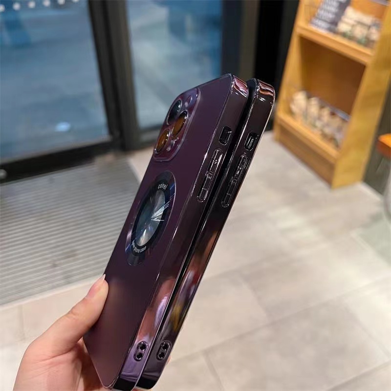 Ốp Điện Thoại iPhone 11 12 13 14 Pro max 14 plus bảo vệ camera case ốp lưng iphone 14 13 12 11 promax plus Nhám Từ Tính Chống Sốc Bảo Vệ Ống Kính Sạc Không Dây Sang Trọng Cho iP 11 12 13 14 Pro max
