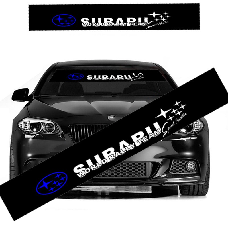 Miếng Dán Trang Trí Kính Chắn Gió Xe Hơi Màu Đen Cho Subau Legacy Outback Forester Impreza WRX BRZ Subaru-XV