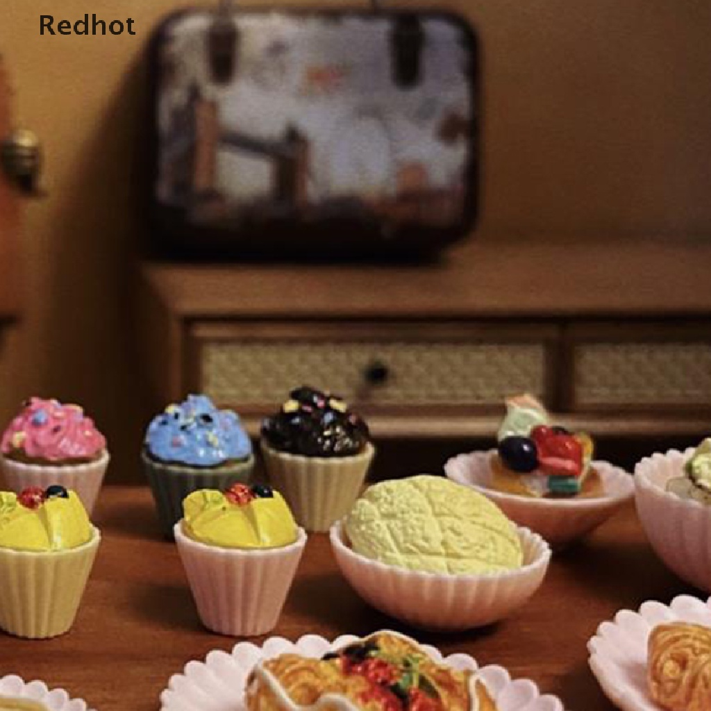 1 Bộ Chén / Đĩa / Cốc / Đĩa Trang Trí Nội Thất Nhà Búp Bê Tỉ Lệ 1: 6