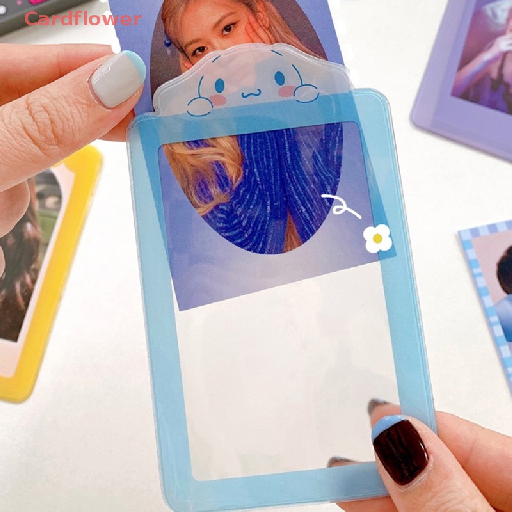 < Cardflower > Túi Đựng Ảnh Thẻ ID / Thẻ Ngân Hàng / Xe Buýt Hình Thỏ / Gấu Kpop Kawaii Có Dây Treo Bảo Vệ Cho Học