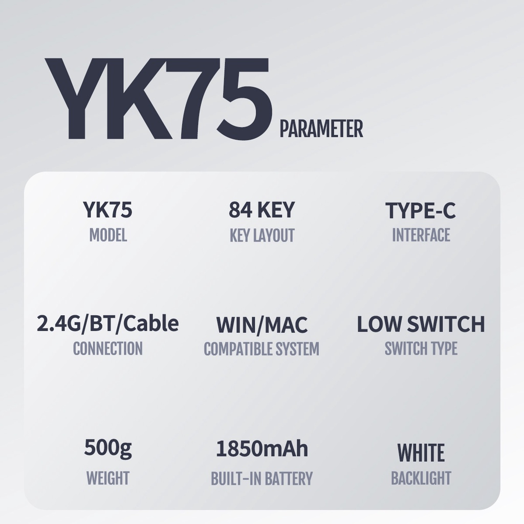 Bàn PhíM Cơ Jk75 bluetooth 5.0 Không Dây ChấT LượNg Cao