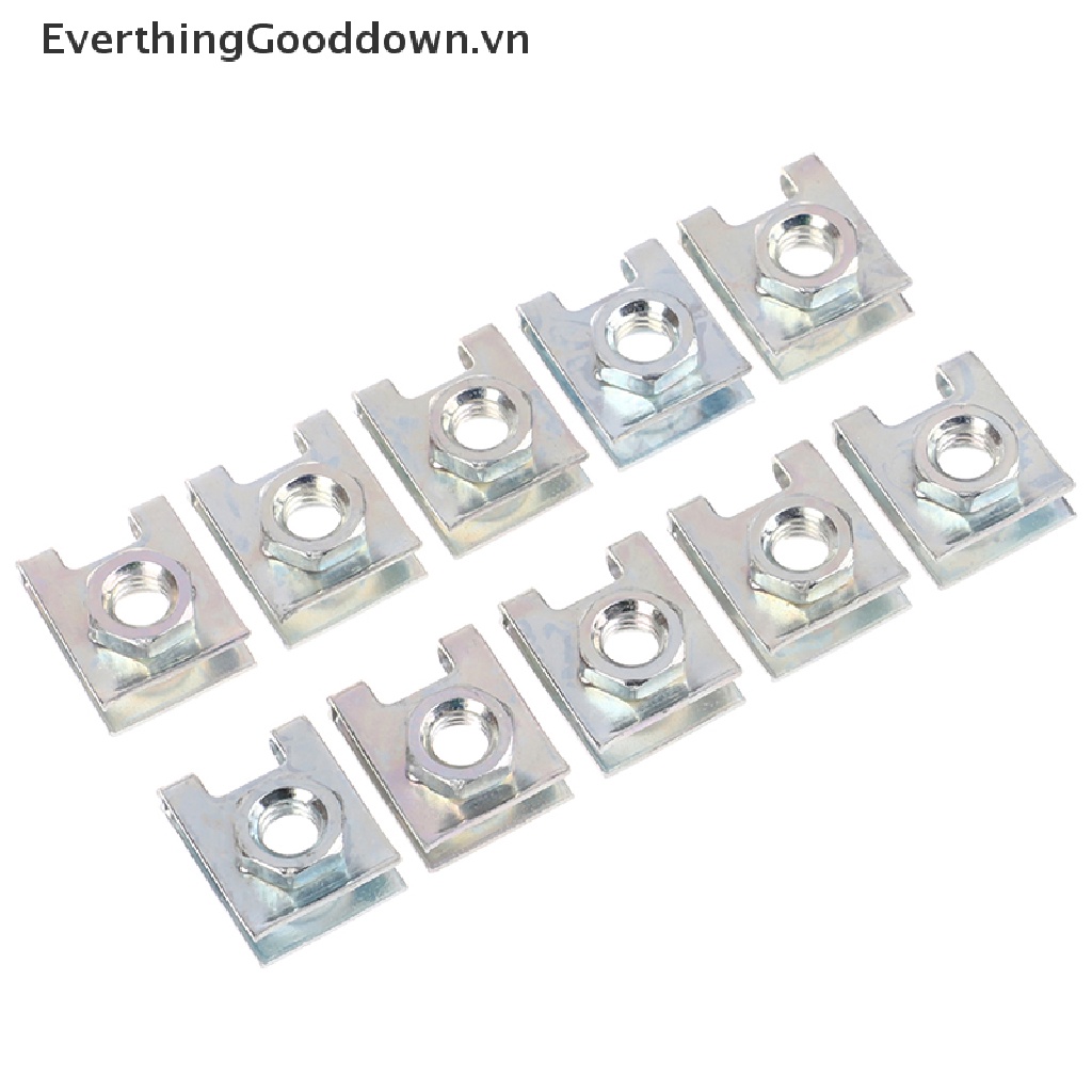 Set 10 Đinh Tán 6mm Cố Định Biển Số Xe Hơi