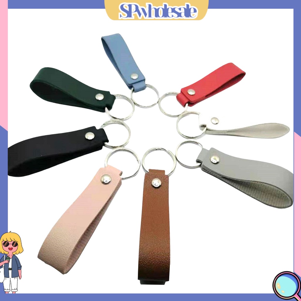 &lt;SPwholesale&gt; Móc Chìa Khóa Dạng Ví Giả Da Chống Mài Mòn Thoải Mái Đa Năng Có Thể Tái Sử Dụng Cho Nam Nữ