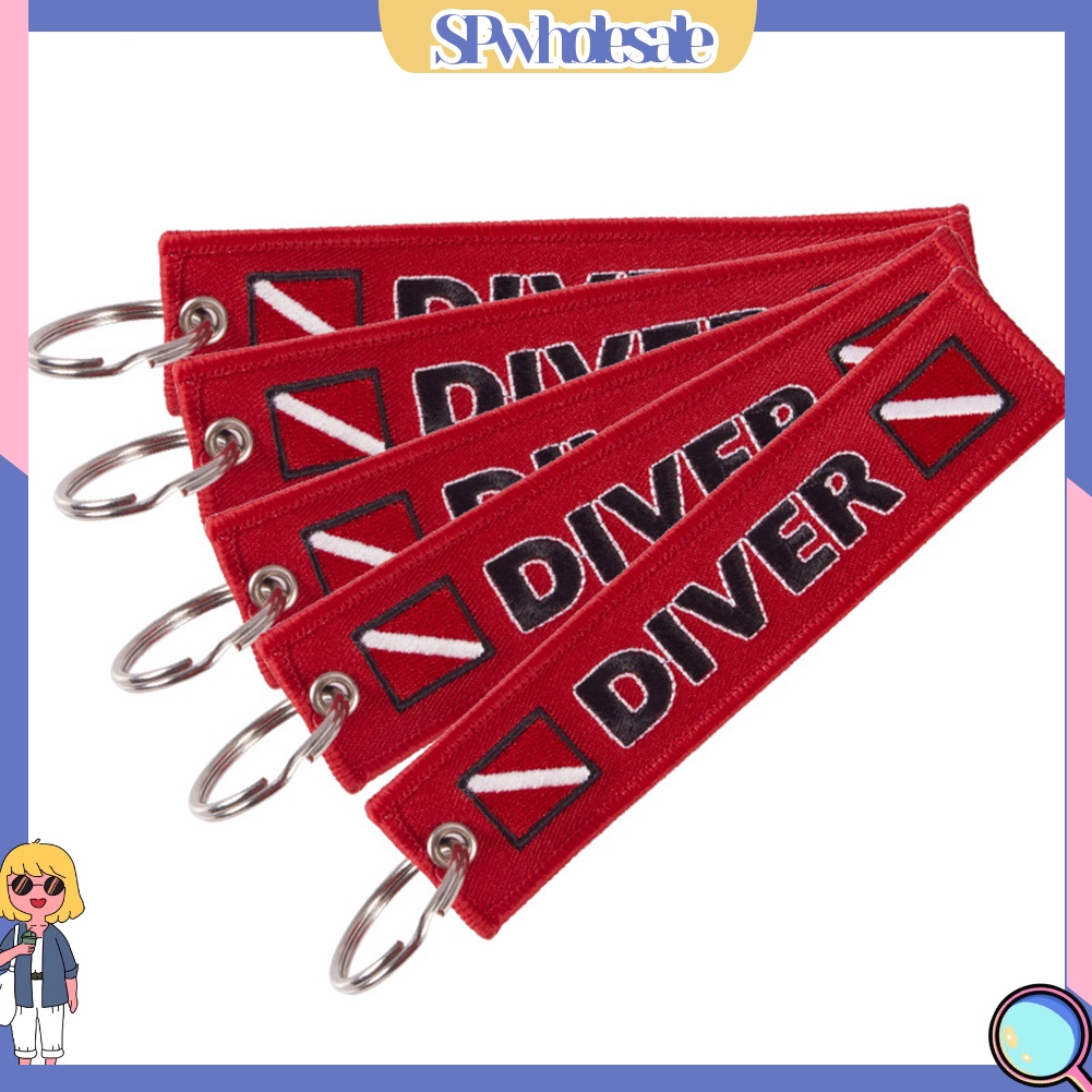 <SPwholesale> Móc Khóa Thêu Chữ SPwholesale > CAUTION Divir