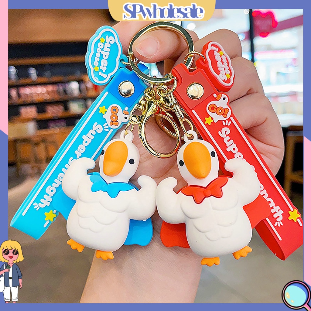 <SPwholesale> Móc Khóa Hình Con Ngỗng 3D Dễ Thương