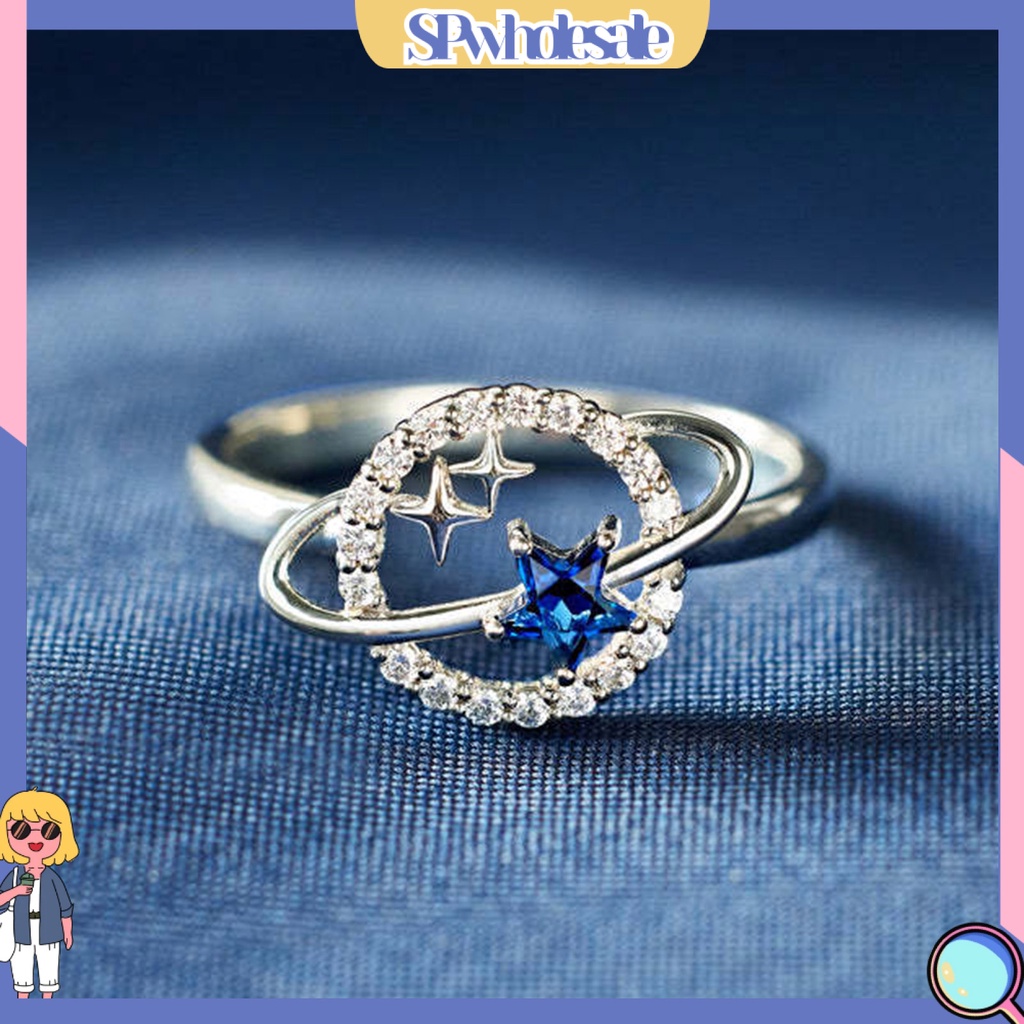 <SPwholesale> Nhẫn Cưới Mạ Điện Hình Hành Tinh Ngôi Sao Thời Trang Cho Nữ