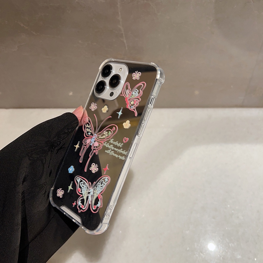Ốp Điện Thoại Họa Tiết Bươm Bướm Cho iphone 7 8 plus x xr xs 11 12 13 14 15 mini pro max se 2020